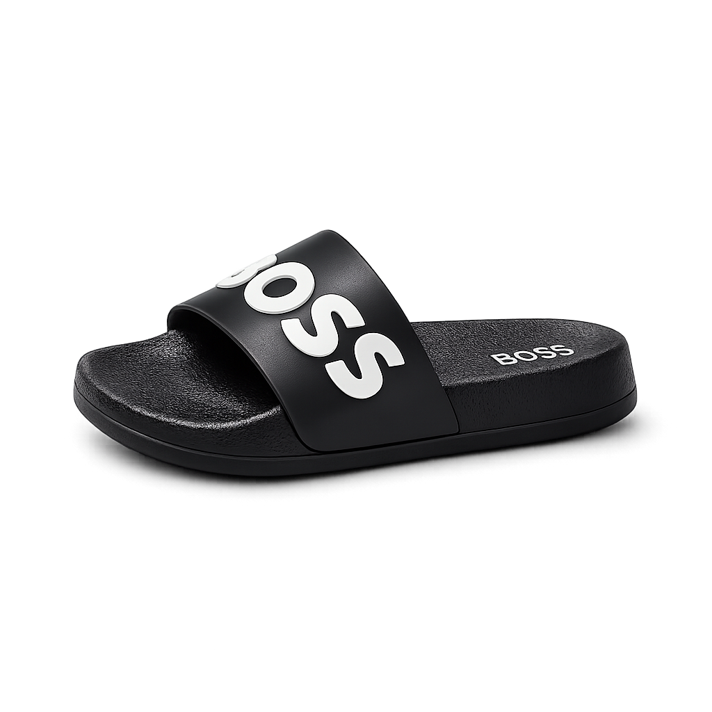 SANDALIAS NIÑO BOSS NEGRA